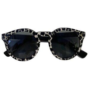 Illesteva Zebra Print Leonard Sunglasses